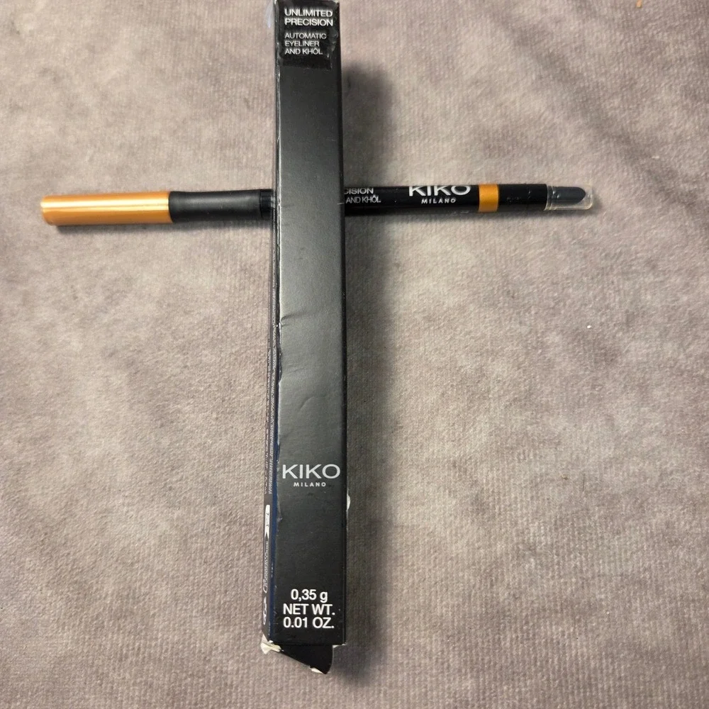Kiko Milano Unlimited Precision Automatic Eyeliner and Khol 17 Gold 0.01 oz New
